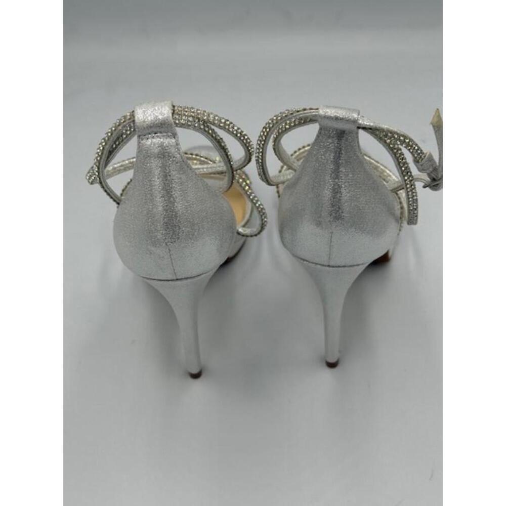 Jessica Simpson Jaeya Sandal Platinum Strappy Heel Size 7M - Picture 6 of 8